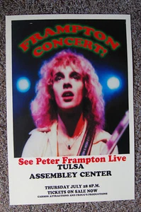 Peter Frampton Concert Tour Poster 1979 Tulsa Assembley Center -- - Picture 1 of 1