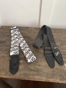2010 The Beatles Original Guitar Strap Black White 2” + First Act Strap - Picture 1 of 6