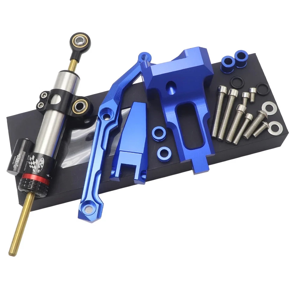 Kit de montaje de soporte amortiguador estabilizador de dirección CNC para Yamaha MT-09 FZ09 2013-2020 Foto 1 de 4