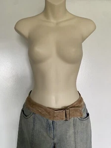 Kenneth Cole New York Women’s Hip Hugger Jeans Size 4 Stone Wash w/ Belt - Picture 1 of 5