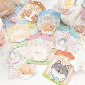 30 Sheets Kawaii Puppy Dog Sticky Notes Memo Pad Stickers School Office Supplies - Picture 1 of 12