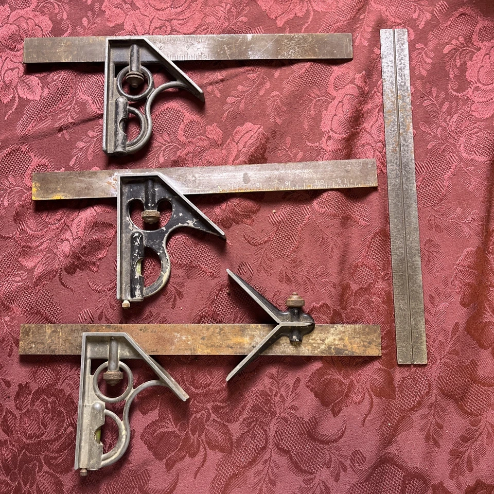 Brown & Sharpe Mfg. Co. Lote de 3 cabezales combinados cuadrados con centrales + Foto 1 de 4