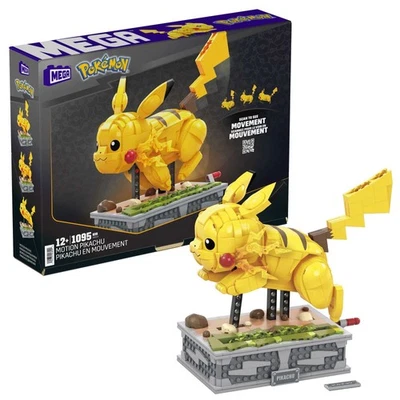 MEGA Pokémon Building Toys Set Motion Pikachu with 1092 Pieces and Running Mo... - Image 1 of 4