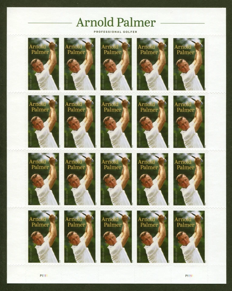 U.S. Sc# 5455, Golf - Arnold Palmer, 2020 VF MNH Pane of 20, No Faults- Pristine - Image 1 of 1