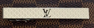 Louis Vuitton Tie Clasp Tie Clip Tie Bar Silver Plate Pans Champs Elysees - Image 1 of 2
