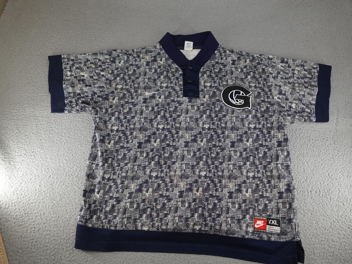 Vintage Georgetown Hoyas Shirt Mens 2XL Nike Shooting Basketball