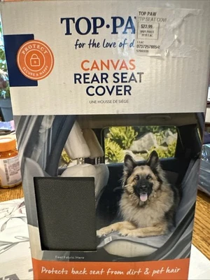 Capa de assento traseiro de lona Top Paw para carros caminhões - Imagem 1 de 3