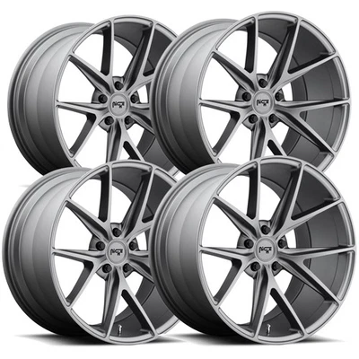 (Set of 4) Niche M116 Misano 20x9 5x120 +35mm Gunmetal Wheels Rims 20" Inch Foto 1 de 4