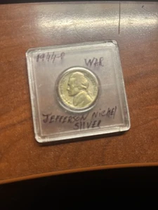 1944 P Jefferson Wartime Nickel US Silver Coin - Picture 1 of 4
