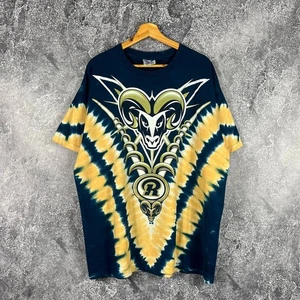Camiseta vintage St. Louis Rams NFL azul líquido tie dye amarillo azul talla XL - Imagen 1 de 12