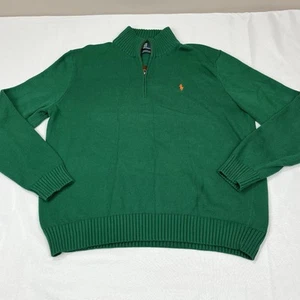 Polo Ralph Lauren Mens Sweater Extra Large Long Sleeve 1/4 Zip Sweatshirt - Picture 1 of 6