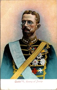 Gustaf V Konung af Sverige King of Sweden Postcard - Picture 1 of 2