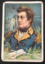 1911 T68 Heroes of History Ethan Allen Miners Extra Tobacco Card