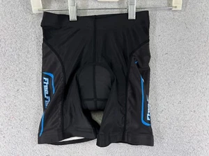 Cycling Shorts Youth Extra Large Black Blue Nylon Spandex Blend Padded - Picture 1 of 14