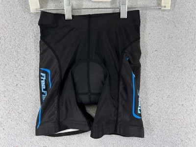 Pantalones Cortos de Ciclismo Juveniles Extra Grandes Negros Azules Nylon Mezcla Spandex Acolchados Foto 1 de 4