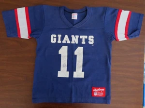Vintage Rawlings NFL NEW YORK GIANTS Short Sleeve Tee Shirt Youth Size Medium - Picture 1 of 4