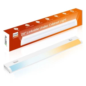 24'' Linkable LED Under Cabinet Light Dimmble 5 Color Changeable Shelf Lighting - Picture 1 of 11