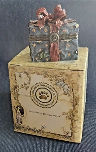 Boyds Bears Treasure Box ~ “Topper’s Ornament Box” w/ Tangle McNibble  ~ #83012 - Picture 1 of 10