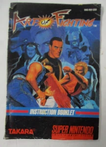 ART OF FIGHTING Super Nintendo SNES Original TAKARA Instruction Booklet (1992) - Picture 1 of 6