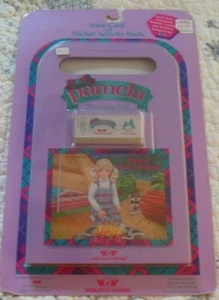1986 Worlds of Wonder Pamela Goes Camping Voice Card & Sticker Activity Book - Picture 1 of 2