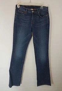 LUCKY BRAND JEANS ZIP UP WOMENS SIZE 4 27 INCH WAIST BLUE DENIM - Picture 1 of 7