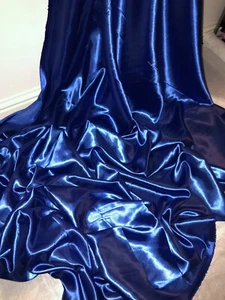 1 mtr royal blue lining dress satin fabric..58” wide (147cm) bridal, decorations - Picture 1 of 3