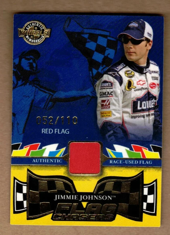 2006 WHEELS HIGH GEAR FLAG CHASERS RED #FC9 JIMMIE JOHNSON #52/110 - Image 1 of 1