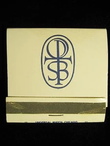 Vintage 1960er geprägtes Streichholzheft OAK PARK TRUST & SPARBANK, Oak Park, KRANK VOLL - Bild 1 von 5