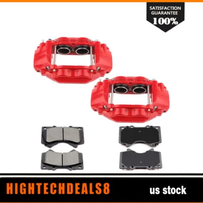 For Toyota Sequoia Tundra 2008 2009-2018 Front Brake Calipers And Ceramic Pads - Image 1 of 4