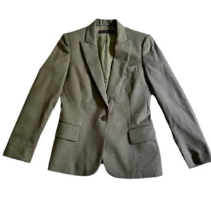 Stella McCartney Wool Blazer Brown Gray Size IT 38 US 2 4 XS Office Classic - Picture 1 of 7