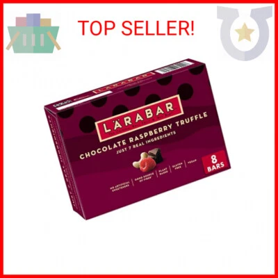 Trufa Larabar Chocolate Frambuesa, Barritas de Frutas Veganas Sin Gluten, 8 ct Foto 1 de 2