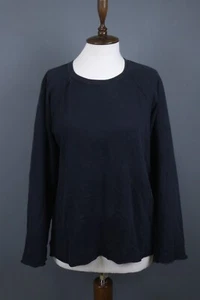 RAQUEL ALLEGRA Black Long Sleeve Lagenlook Oversize Top Blouse Size 1 - Picture 1 of 16