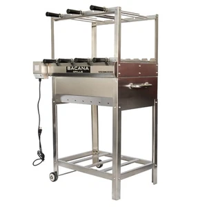 All-in-One Brazilian BBQ churrasco grill multi-rotisserie charcoal Bacana Grill - Picture 1 of 10