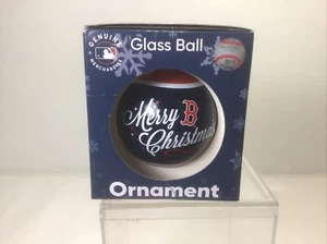 New. Boston Red Sox Christmas TREE ORNAMENT 2-1/2” Glass - Picture 1 of 5