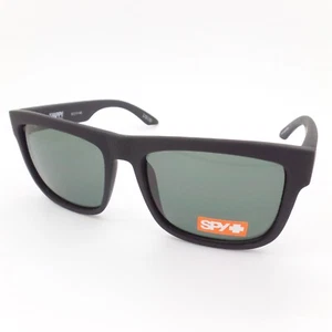 Spy Optics Discord Soft Matte Black Green Grey Sunglasses New Authentic - Picture 1 of 3