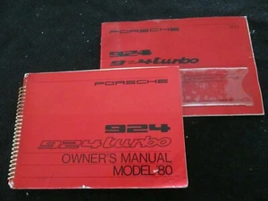 1980 Porsche 924 & 924 Turbo Owner's Manual 924 US Driver's & Maintenance Book s - Picture 1 of 12