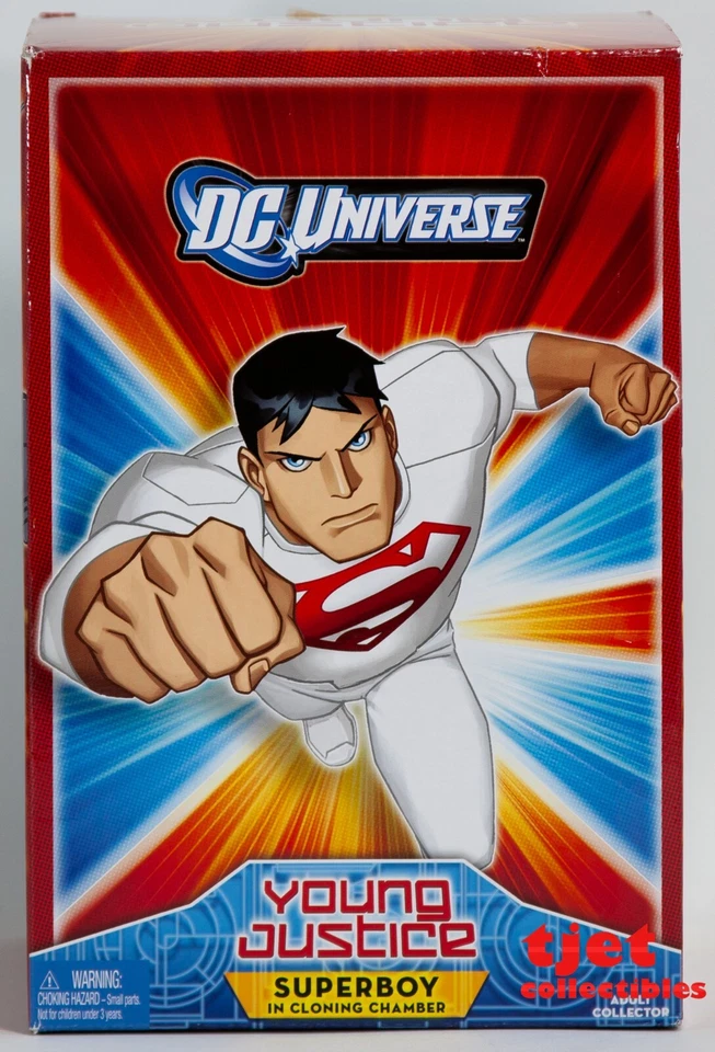 DC Universe Young Justice Superboy in Cloning Chamber SDCC Comics MIB RARE 2011
