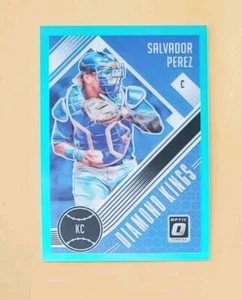 2018 Optic Diamond Kings Aqua Prizm /299 Salvador Perez #26 SP - Picture 1 of 4