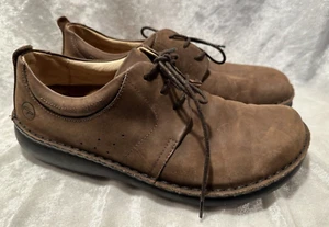 Birkenstock Footprints Brown Nubuck Leather 40 Men 7-7.5 Women 9-9.5 Oxford Shoe - Picture 1 of 15