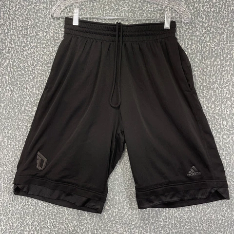Adidas Damian Lillard Mens Black Basketball Shorts Drawstring Size Large Cover