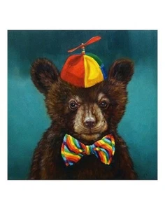 Baby Bear STAMPA ARTISTICA di Lucia Heffernan immagine dimensioni 10" x 10" - Foto 1 di 1