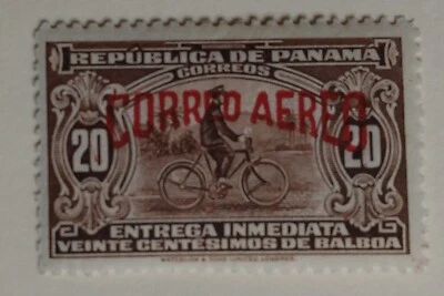 Sello de correo aéreo de Panamá, 1934, sc#C17, como nuevo, VLH, OG Foto 1 de 2