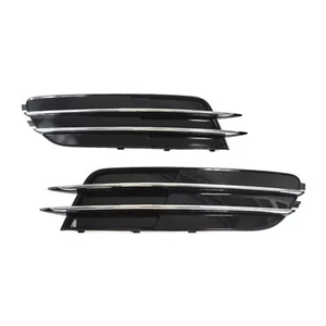 Paire De Grilles De Phares Antibrouillard Pour Audi A6 C7 2011-2014 2012 - Picture 1 of 15