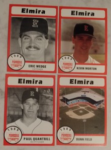1989 Elmira Pioneers Team Set (Pucko) -Eric Wedge~P. Quantrill~K. Morton MiLea.
