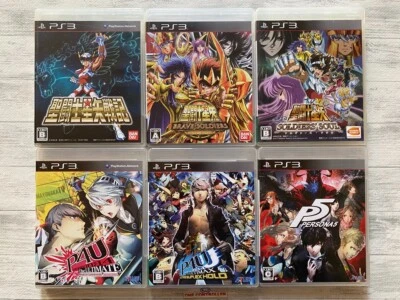 SONY PS3 Saint Seiya Senki & Brave Soldiers & Soldier's Soul & Persona 4 5 set - Image 1 of 4