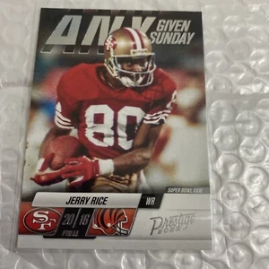 Jerry Rice Any Given Sunday Panini Prestige Football 2022 - Picture 1 of 2