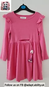 Girls Adapted G Tube / Feeding Tube Pink Dress - Picture 1 of 2