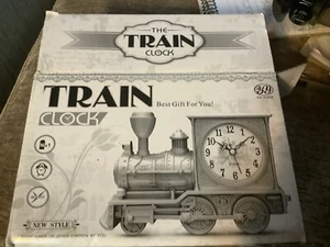Alarm Clock Desktop Ornaments Vehicle Novelty Student Train Locomotive - Picture 1 of 3