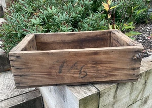 Vintage Garden Wooden Box Flower Basket Plant Carry Tool Storage - Picture 1 of 7