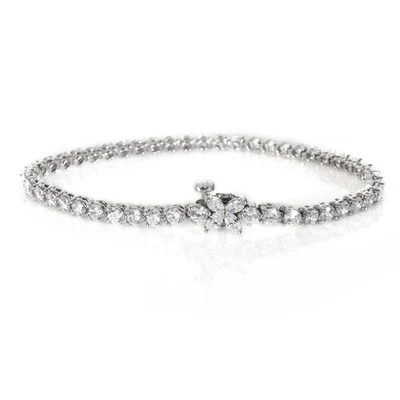 Tiffany & Co. Platinum Diamond Victoria Tennis Bracelet - Image 1 of 4